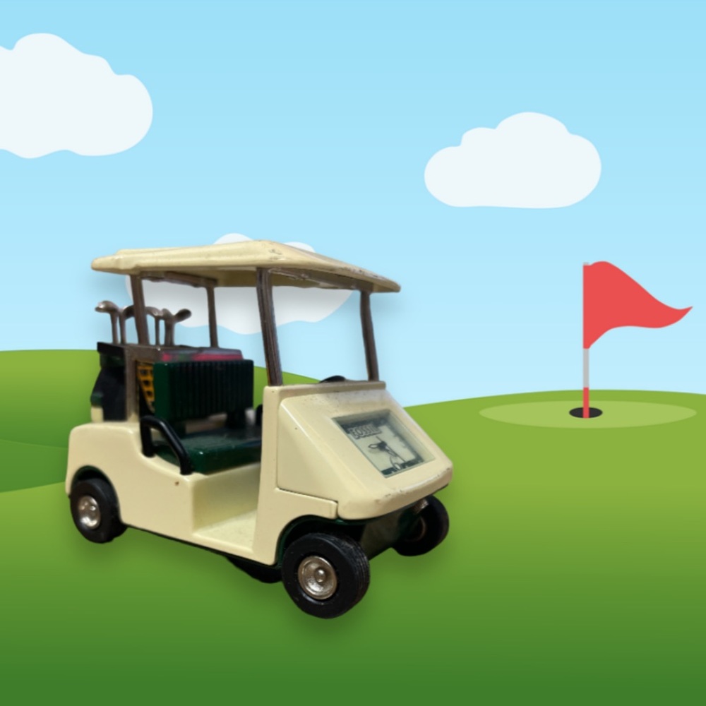 Fossil Golf Cart Desk Clock